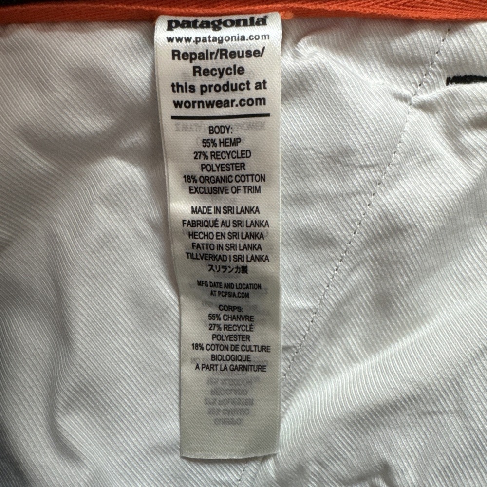 Patagonia Iron Forge Double Knee Pants‎ Womens Sz 16 Black Hemp Organic Outdoors - Picture 13 of 15